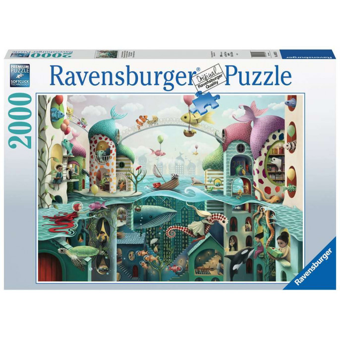 Acheter Puzzle : 2000 pièces - Si les Poissons Pouvaient Marcher -  Ravensburger - Jeux de société - Le Passe Temps