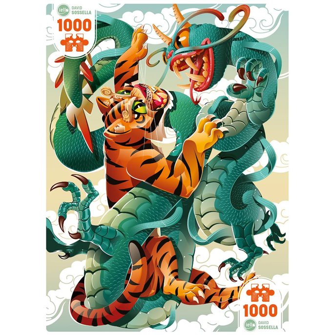 Puzzle Universe : 1000 pièces - The Tiger  et  The Dragon