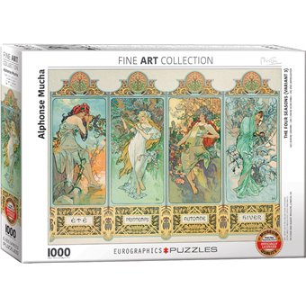 Puzzle : 1000 pièces - Alphonse Mucha - Les Quatre Saisons