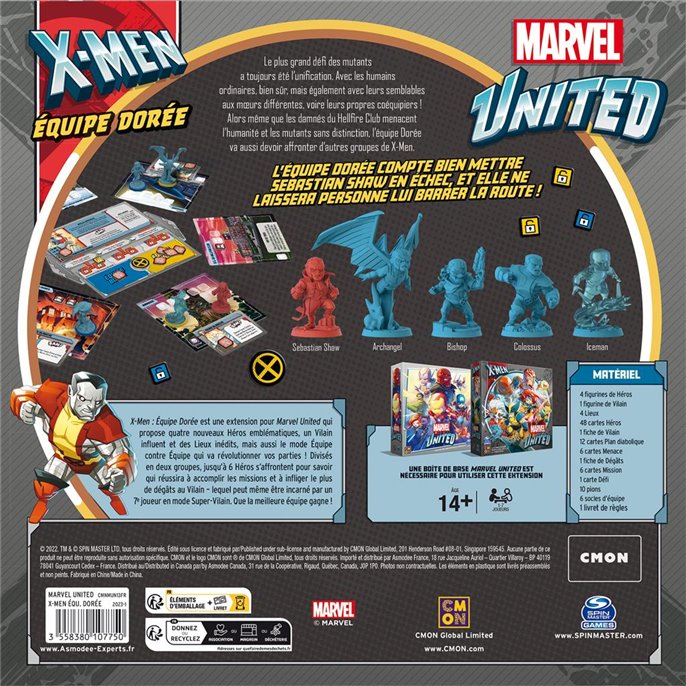 Marvel United : X-Men - Équipe Dorée