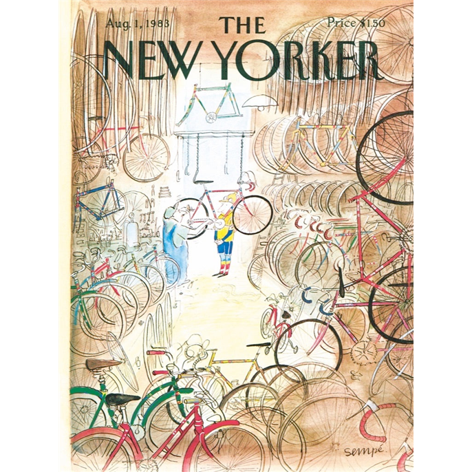 Puzzle 1000 pièces - New Yorker - Bicycle Shop - Jean J. Sempe