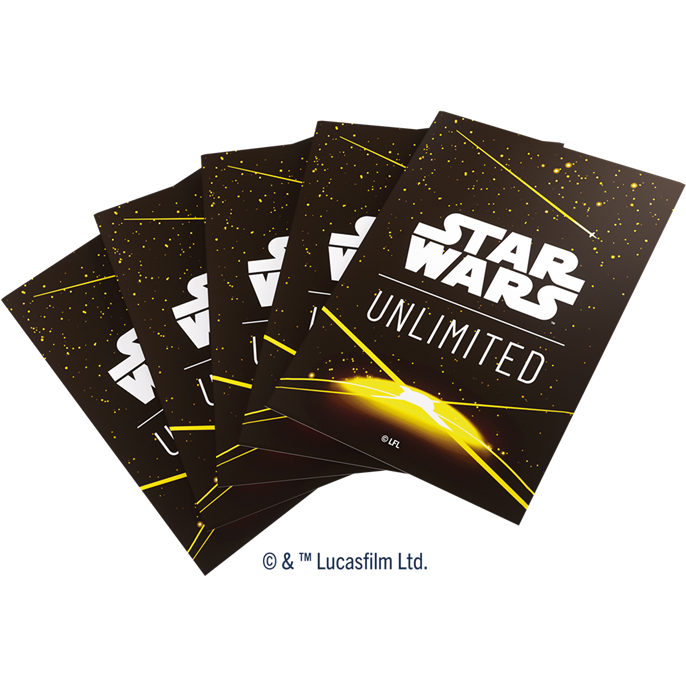 Star Wars Unlimited : Sleeves Noir & Jaune