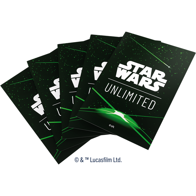 Star Wars Unlimited : Sleeves Noir & Vert