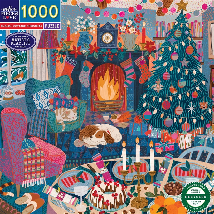 Puzzle : 1000 pièces - English Cottage Christmas