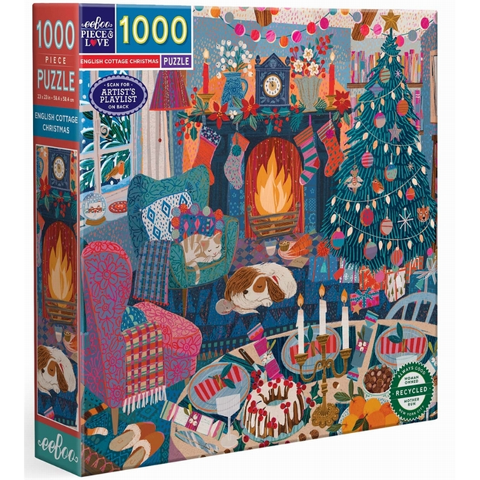 Puzzle : 1000 pièces - English Cottage Christmas