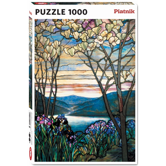 Puzzle : 1000 pièces - Magnolias et Iris