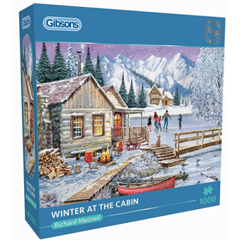 Puzzle : 1000 pièces - Winter at the cabin