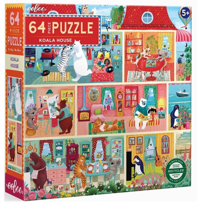 Puzzle : 64 pièces - Maison des Koalas