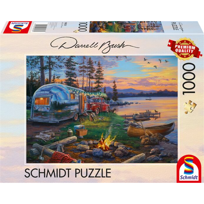 Puzzle : 1000 pièces - Place de camping idyllique