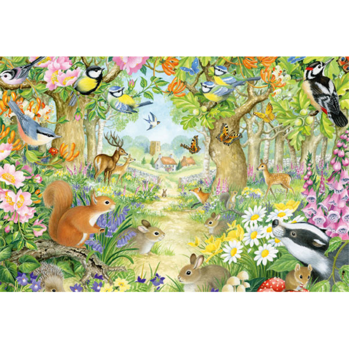 Puzzle : 100 pièces - Les animaux de la forêt