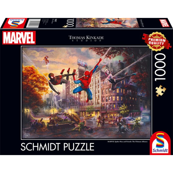 Puzzle : 1000 pièces - Spider-Man et compagnie