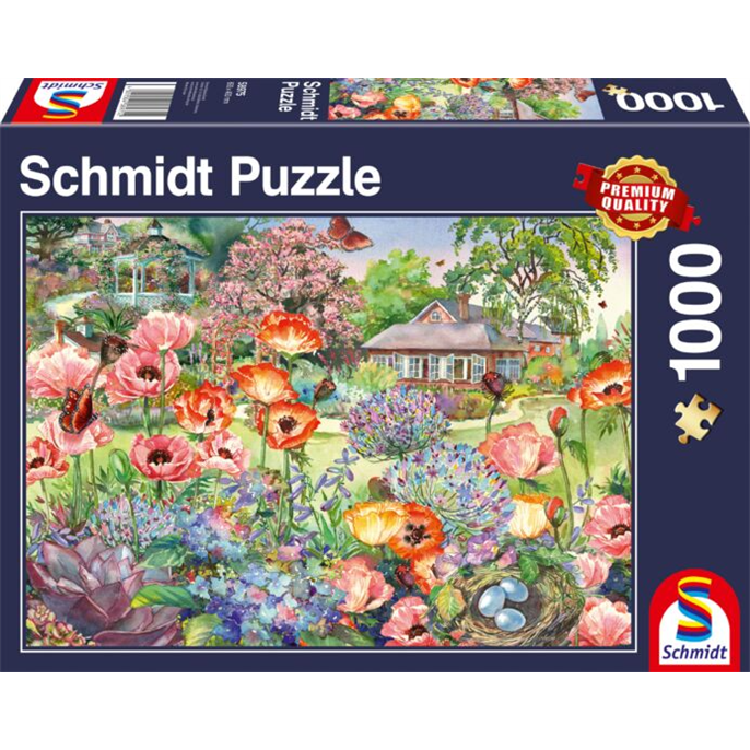 Puzzle : 1000 pièces - Jardin en fleurs