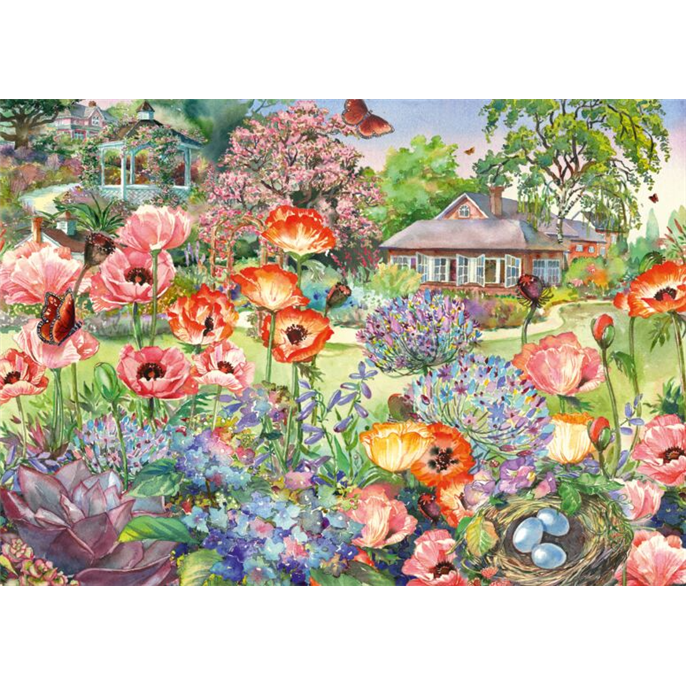 Puzzle : 1000 pièces - Jardin en fleurs