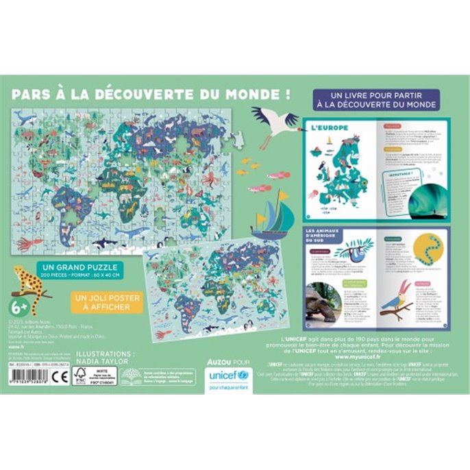 Puzzle : 200 pièces - Atlas