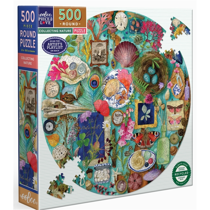 Puzzle : 500 pièces rond - Collecting Nature