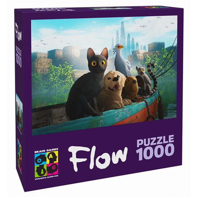 Puzzle : 1000 pièces - Flow : Animaux sur le Bateau