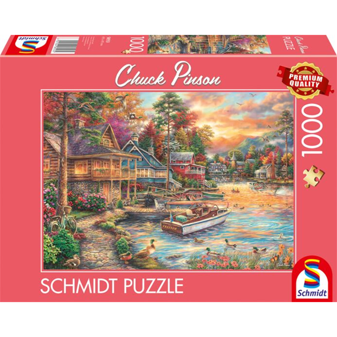 Puzzle : 1000 pièces - Rive Dorée au Crépuscule