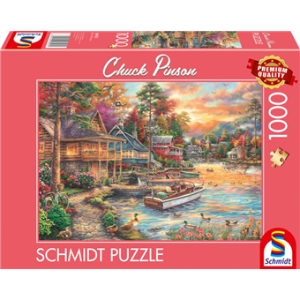 Puzzle : 1000 pièces - Rive Dorée au Crépuscule