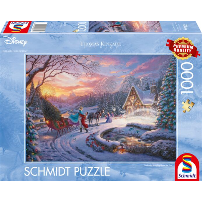 Puzzle : 1000 pièces - Cendrillon - Bringing Home the Tree