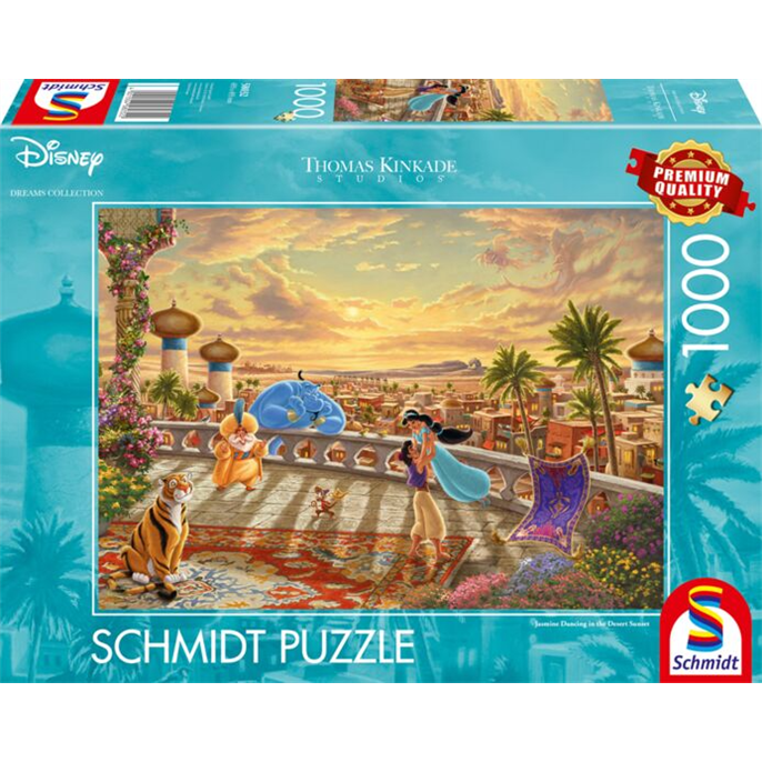 Puzzle : 1000 pièces - Aladin - Jasmine Dancing in the Desert Sunset