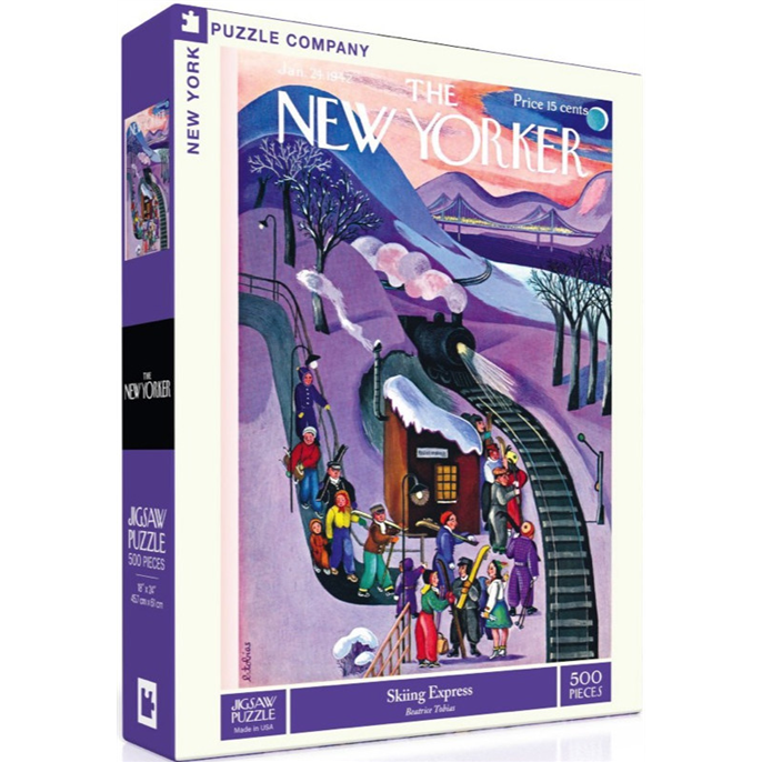 Puzzle : 500 pièces - New Yorker - Skiing Express - Beatrice Tobias